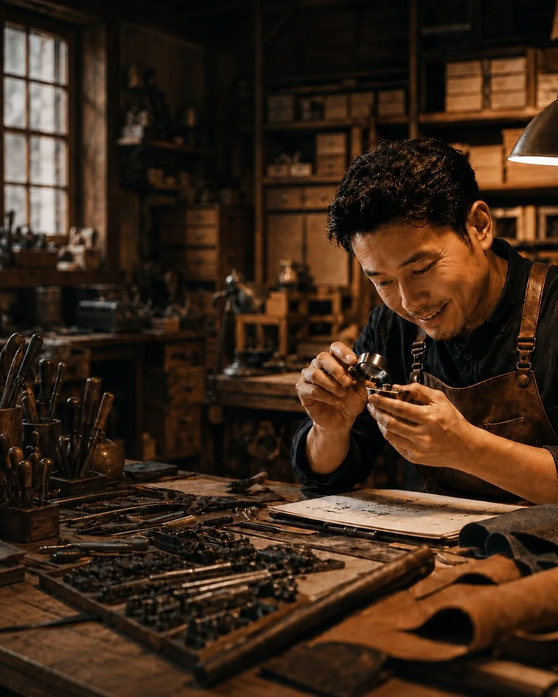 老闆就是應該專注在自己的專業產品服務,這樣才可以做出市場差異性。專業職人在工作坊細心檢查產品,把時間留給產品、服務與真正能讓品牌變強的事